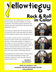YellowTieGuy Band One Sheet